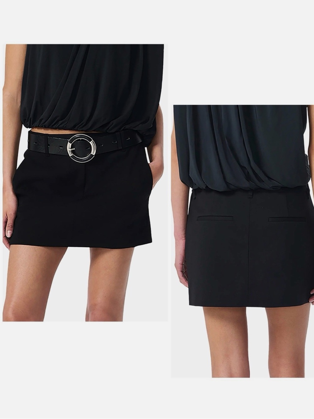 rag & bone Black Women's Tailored Skort